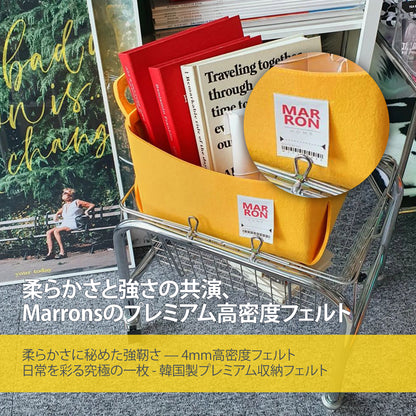 フェルトバスケット・02 中（Medium）／全25カラー
